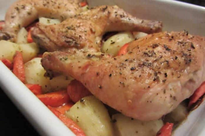 cuisses de poulet pommes de terre carottes cookeo