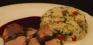 Magret de canard au risotto avec cookeo