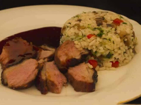 Magret de canard au risotto avec cookeo