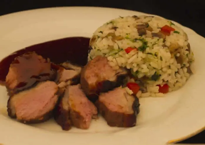 Magret de canard au risotto avec cookeo