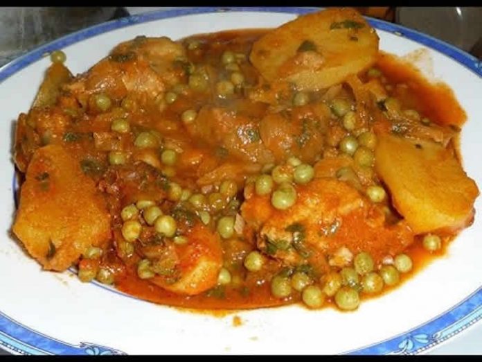 poulet pommes de terre petits pois cookeo