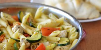 poulet pates courgettes cookeo