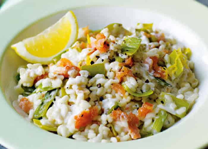 risotto saumon poireaux creme cookeo