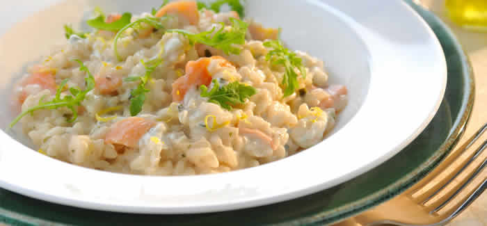 risotto saumon fume cookeo