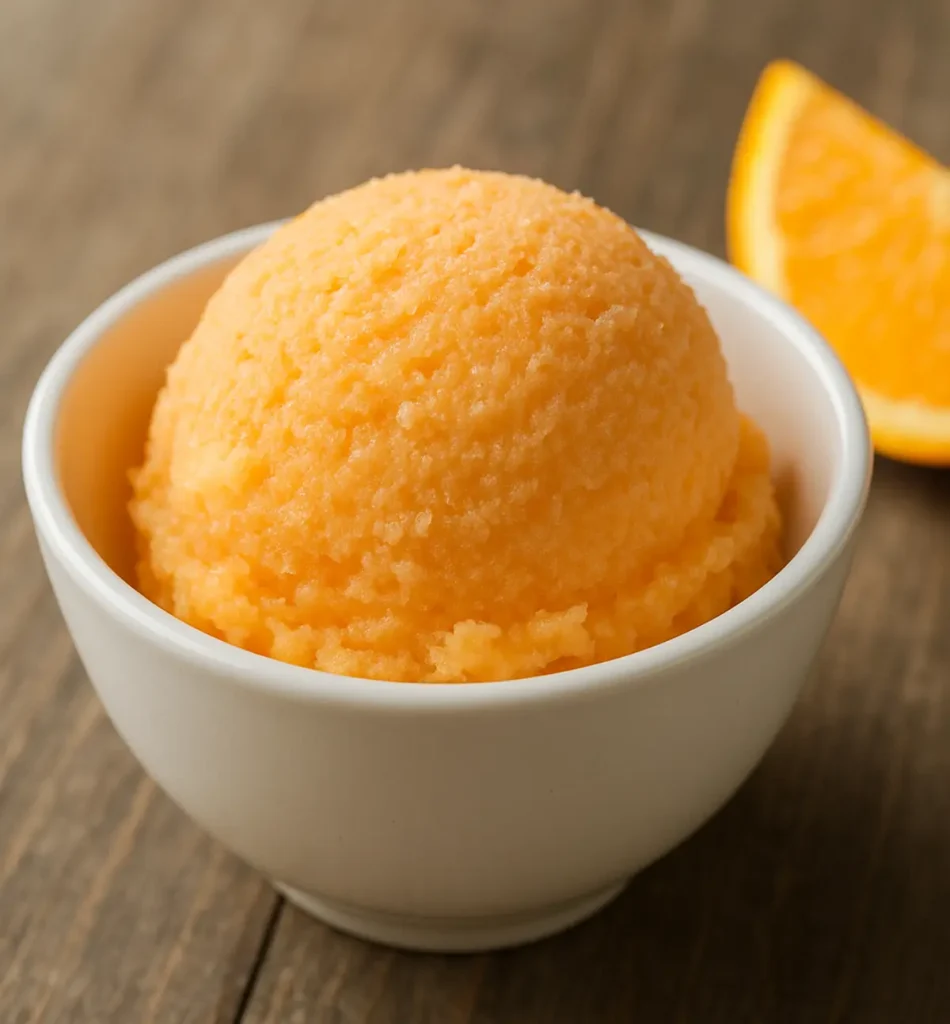 Sorbet vanille orange thermomix