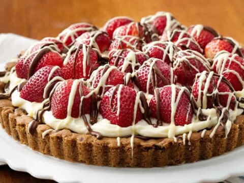 tarte chocolat blanc fraise thermomix