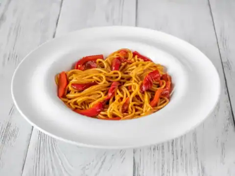 pâtes aux poivrons rouges cookeo