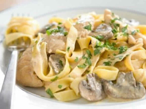 aiguillettes de poulet aux champignons creme thermomix