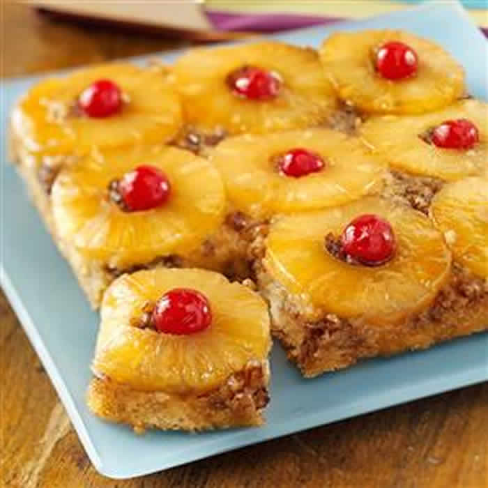 gateau ananas cerises