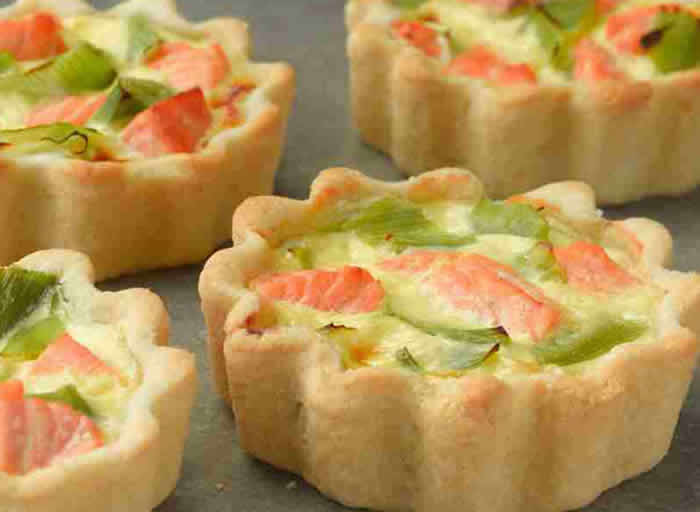 quiche aux poireaux saumon fume thermomix