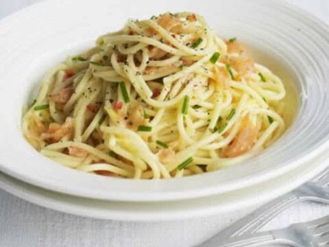 spaghetti saumon cookeo