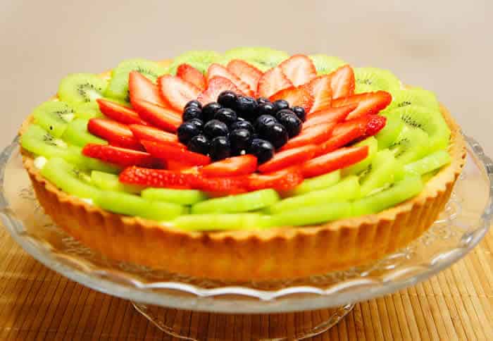 tarte chocolat blanc kiwi fraises thermomix