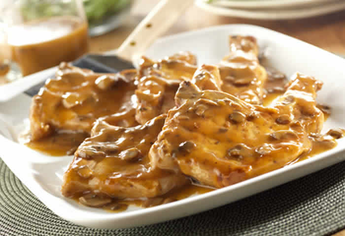cotelette de porc champignon sauce tomate cookeo