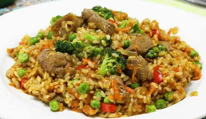 boeuf aux legumes riz cookeo