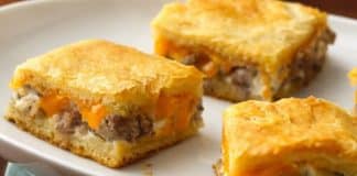 Carres saucisse fromage
