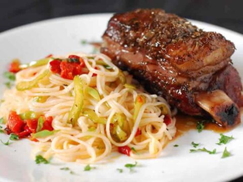 cote de boeuf spaghettis cookeo