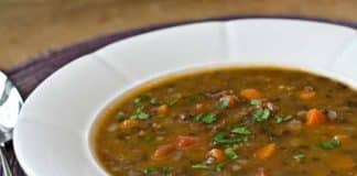Lentilles lardons cookeo