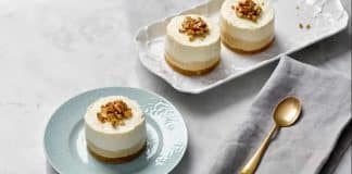 Mini cheesecakes au café et aux noix de pécan