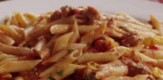 pennes sauce tomate cremeuse vodka