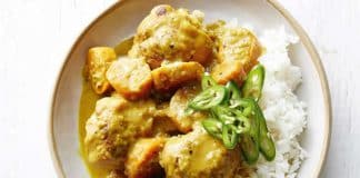 Plat de poulet curry cookeo