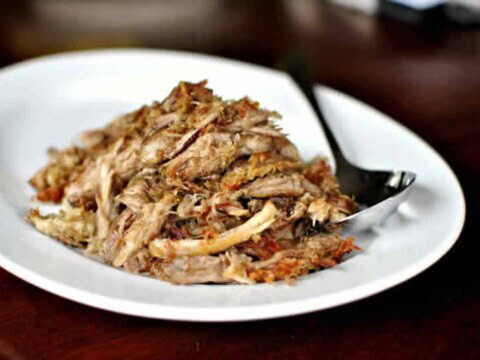 Porc carnitas - effiloché