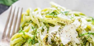 Pâtes à la crème d’épinards au thermomix