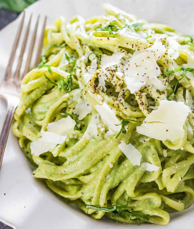 Pâtes à la crème d’épinards au thermomix