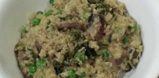 quinoa aux poireaux champignons petits pois cookeo
