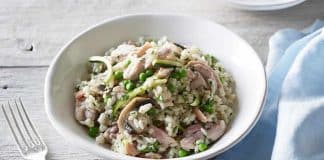 Risotto poulet bacon courgettes cookeo