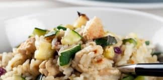 risotto de poulet courgettes cookeo