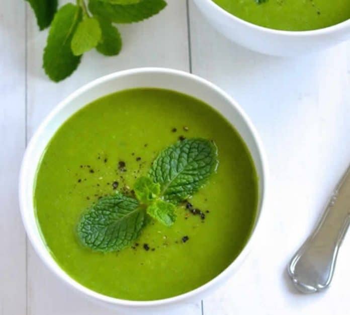soupe courgette fromage menthe cookeo
