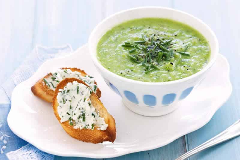 soupe de courgettes petits pois cookeo