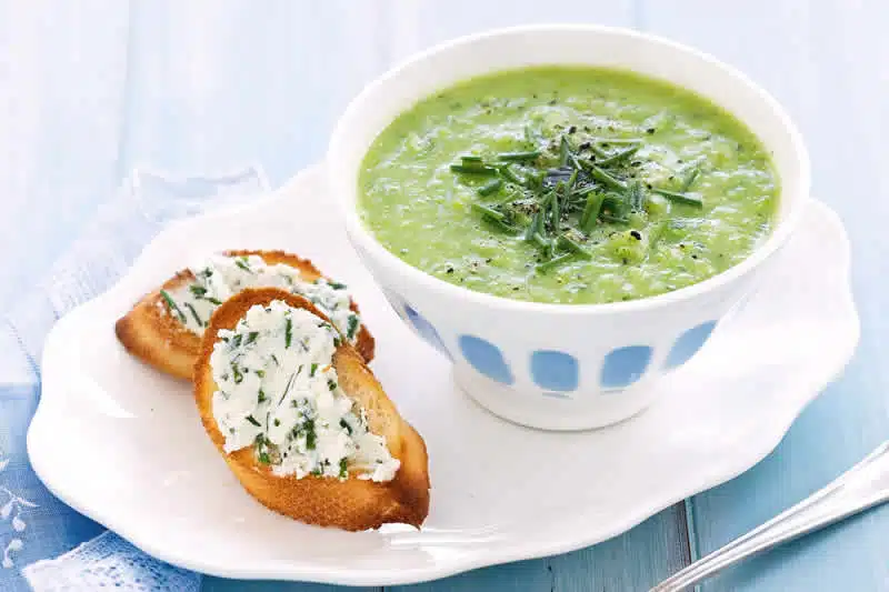 soupe de courgettes petits pois cookeo