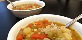 soupe de legumes riz cookeo