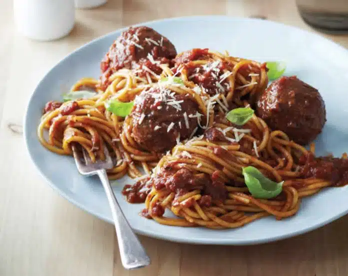spaghetti aux boulettes de viande cookeo