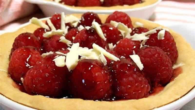 Tarte aux framboises facile