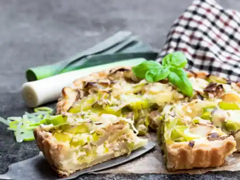 Tarte aux poireaux lardons Thermomix