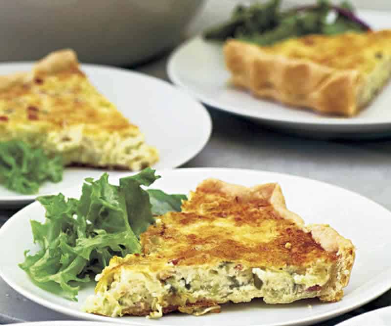 Tarte aux poireaux et lardons au thermomix