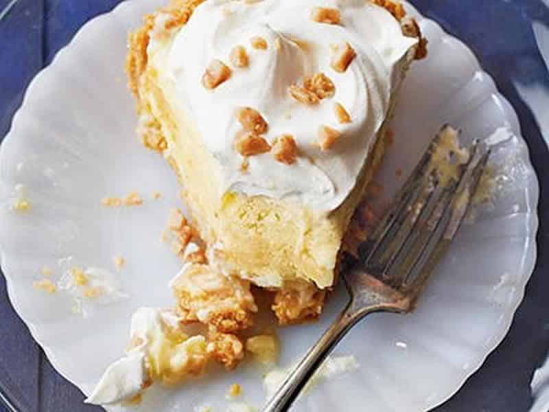 Tarte à la crème et banane