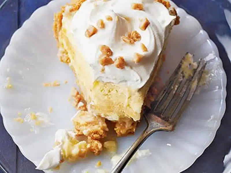 Tarte à la crème et banane