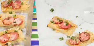 Tartelette d'oignon et saucisse caramélisée