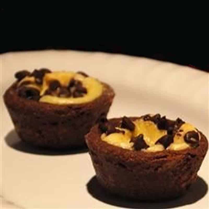 Tartelettes chocolat marbrees