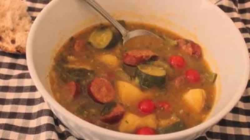 saucisses pomme de terre courgette cookeo