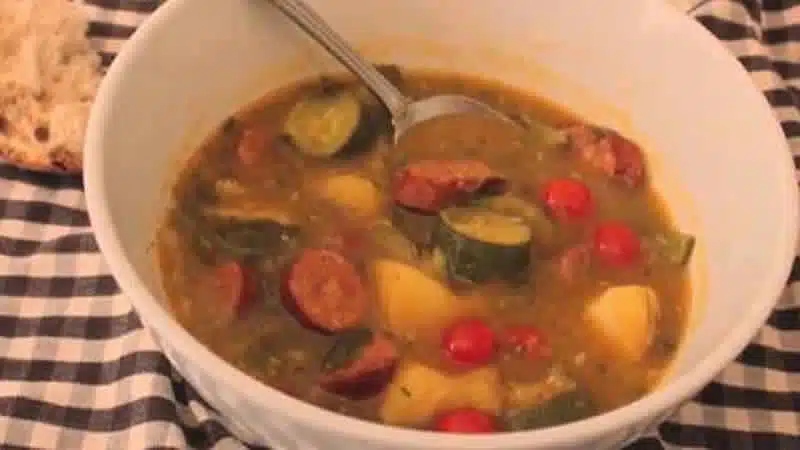 saucisses pomme de terre courgette cookeo