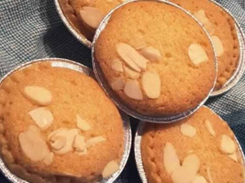 Tartelettes aux amande effilees