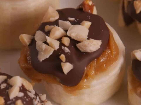 Bananes au chocolat et caramel