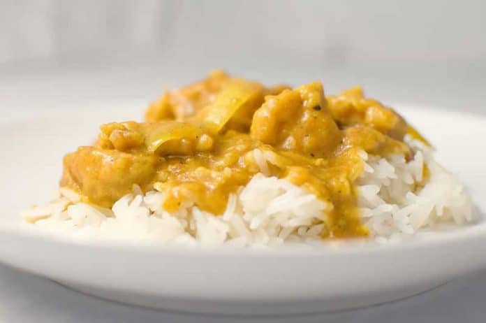 Emincés de poulet au curry cookeo