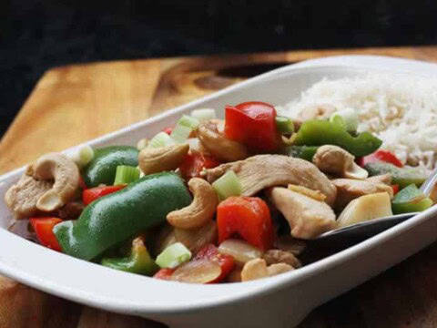 poulet aux noix de cajou poivrons cookeo