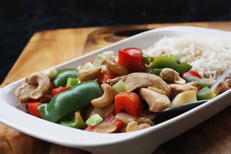 poulet aux noix de cajou poivrons cookeo