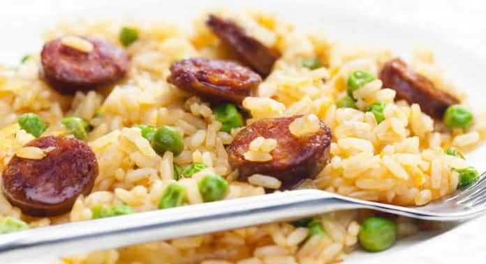 risotto chorizo petits pois cookeo